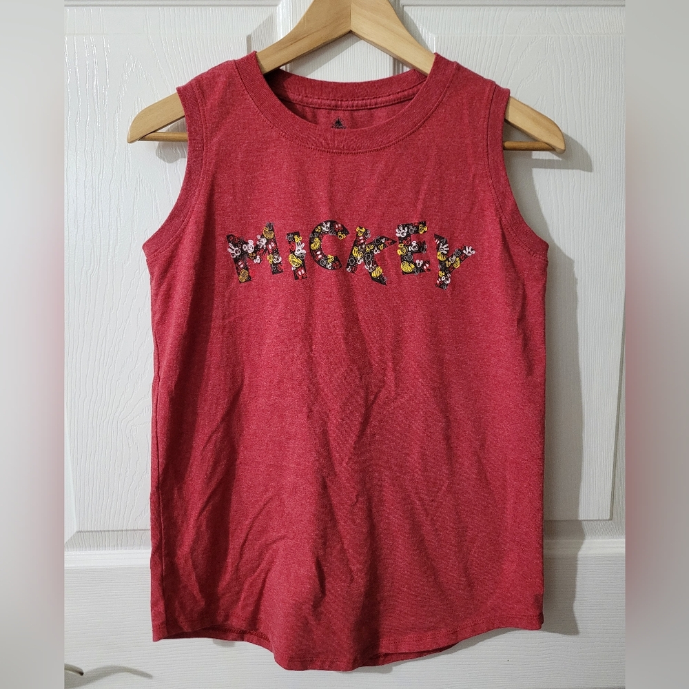 ⭐️ DISNEY Mickey Mouse Tank Top Red Size Small